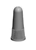 Ribbed Bullet Screw on Cap (C-9-BS-SC)