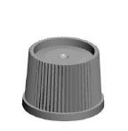 Ribbed Screw on Cap (C-14-RS-SC)