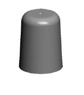 Single Wall High Screw on Cap (C-21-HS-FW)