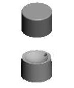 Aluminum Shell Screw on Cap (C-25-AS-SC)