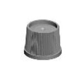 Ribbed Screw on Cap (C-25-RS-SC)